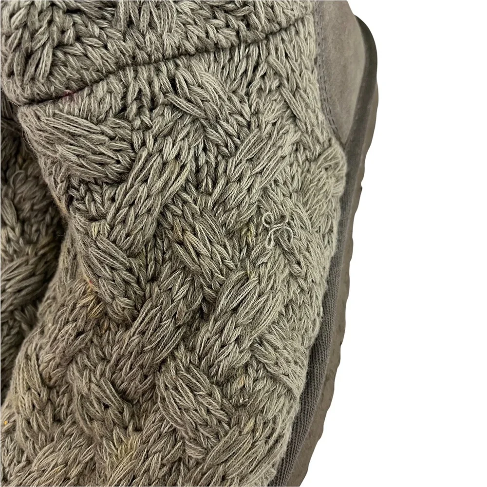 UGG Isla Sweater Cable Knit Boots in Gray Size 7 - Picture 11 of 16
